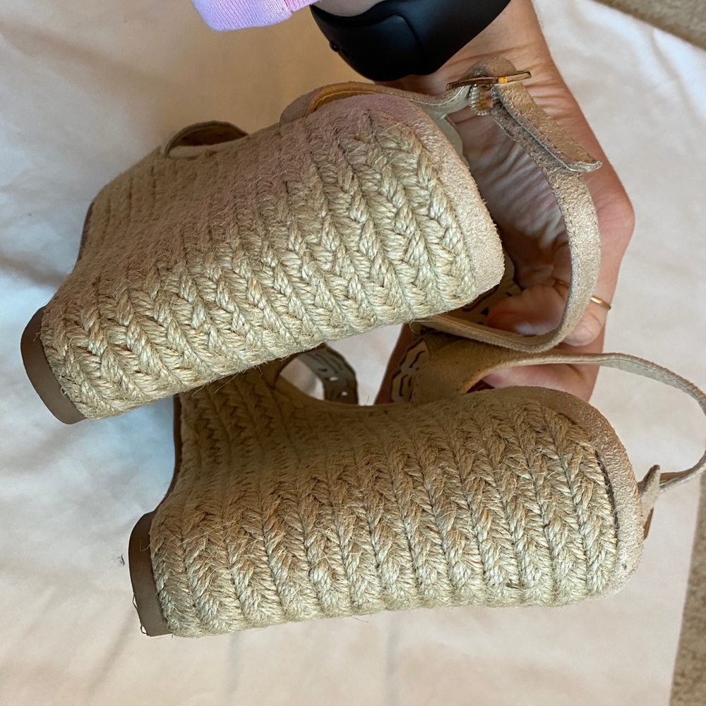 Zigi Soho Nude Espadrille Wedges - Picture 5 of 8